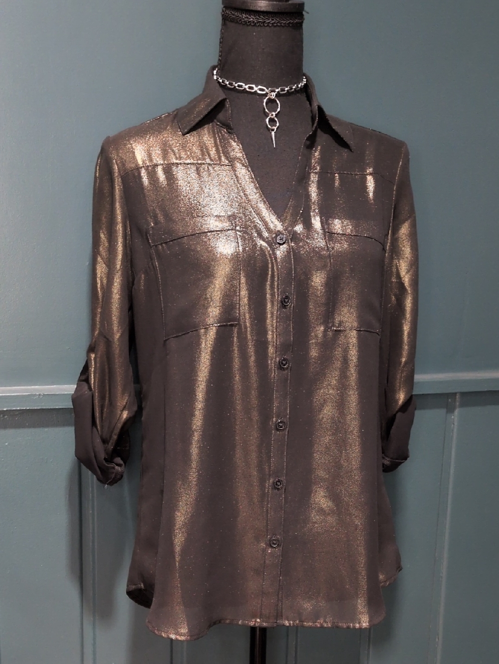Express The Portofino Shirt Metallic Bronze Limited Edition